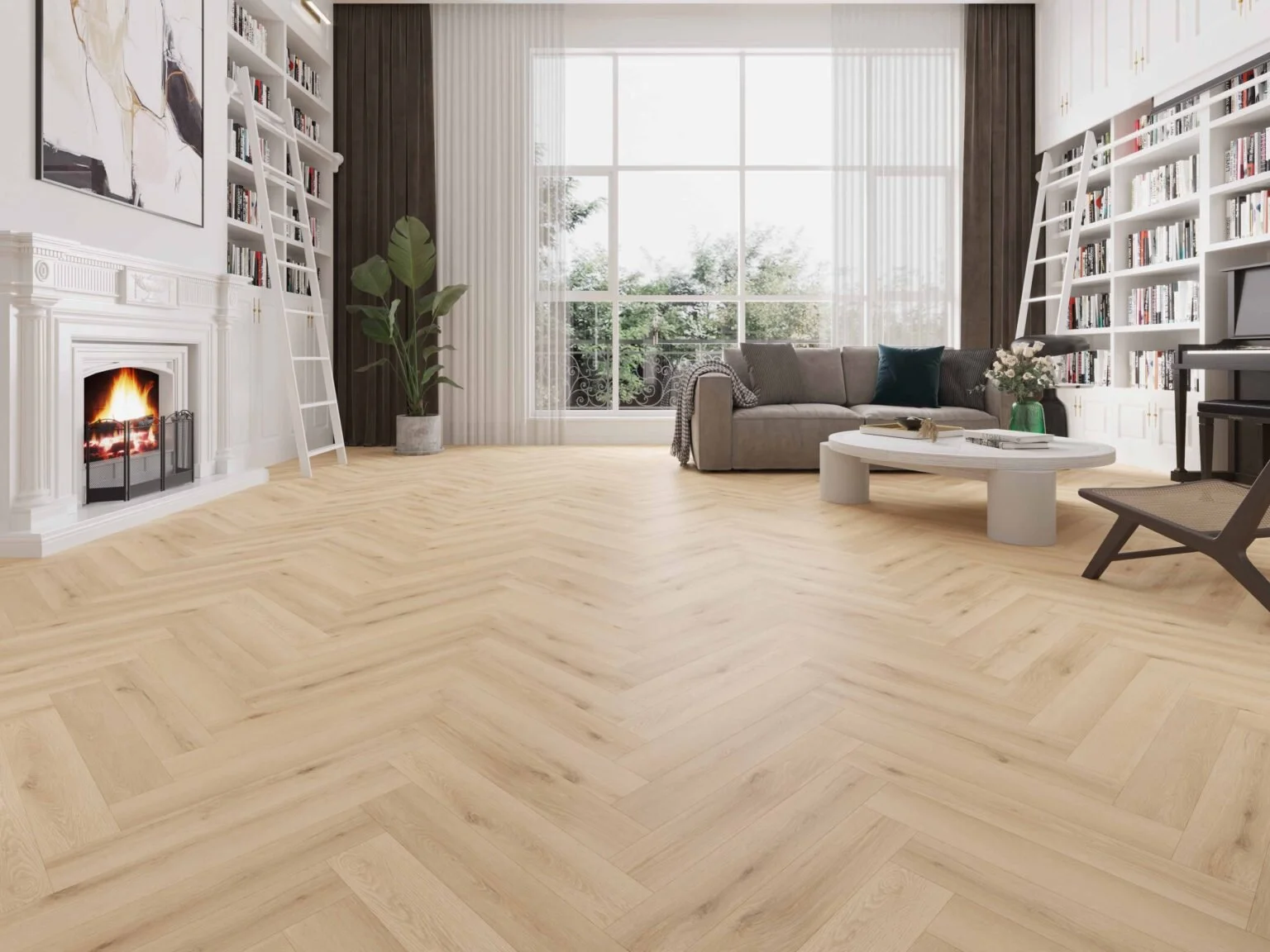 TERRA-OAK laminate flooring in a lounge setting