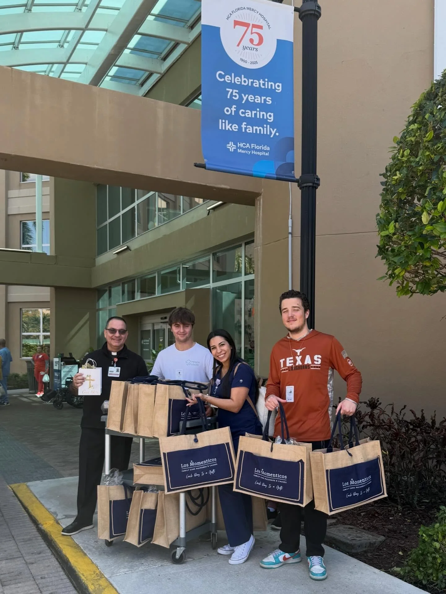 It&rsquo;s official&hellip; our first Mercy drop off. 

Los Momenticos walked through the doors of Mercy Hospital not as visitors, but as a mission.

What once was a place of waiting rooms, whispered prayers, and fragile hope has now become a place w