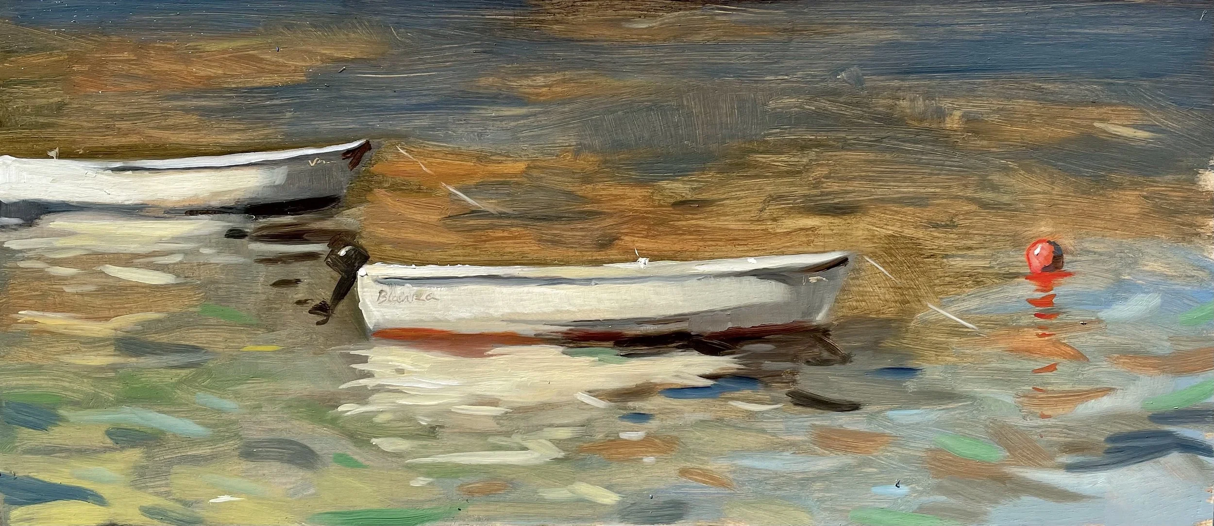 HanburyC-'Fishing boats (Vis)' -oil on panel - 2021 - 16x35cm.jpeg