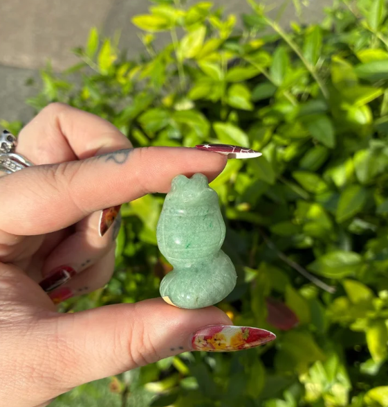 Aventurine Snake Carving