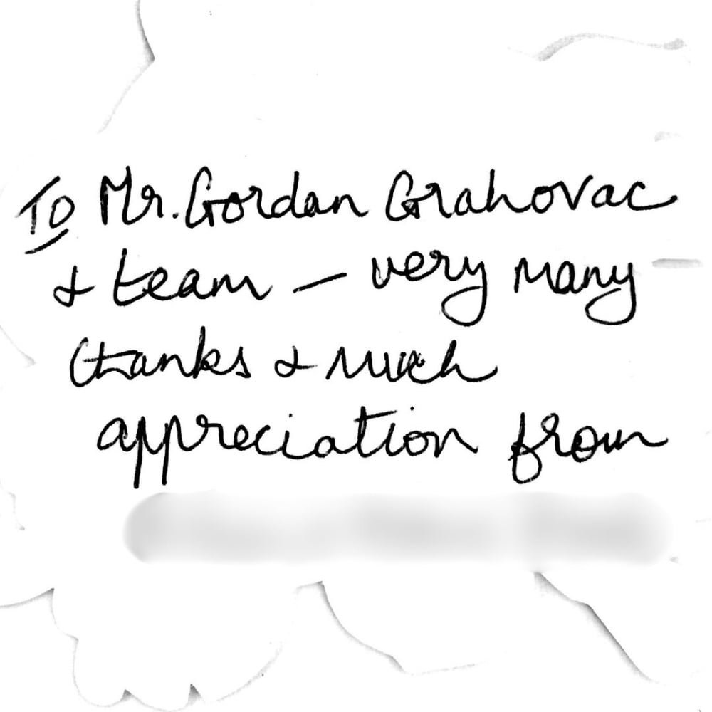 Mr Gordan Grahovac Review from patient 10