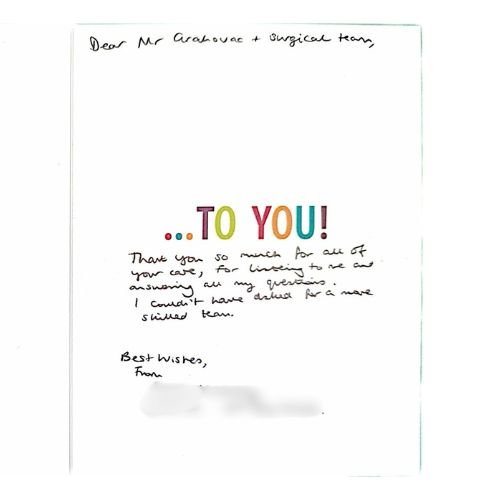 Mr Gordan Grahovac Review from patient 16