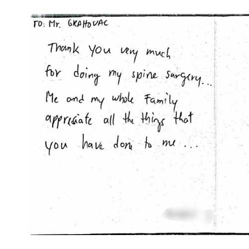 Mr Gordan Grahovac Review from patient 18