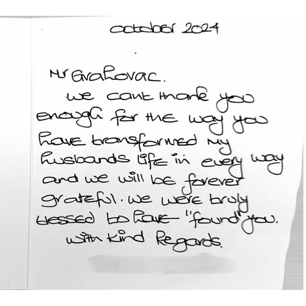 Mr Gordan Grahovac Review from patient 11