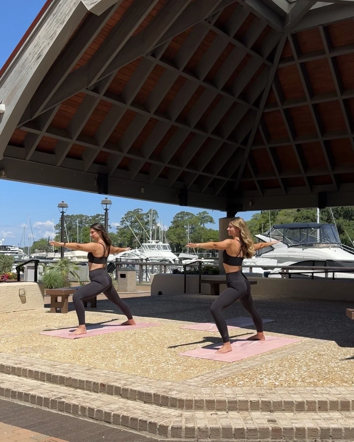 Beach yoga with Pure Salt Studios