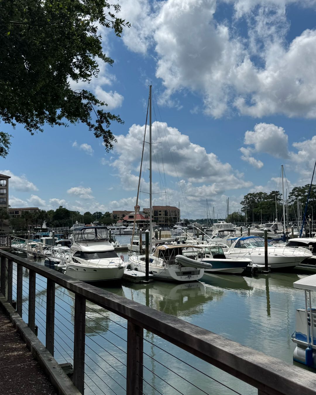 Pilates on the marina