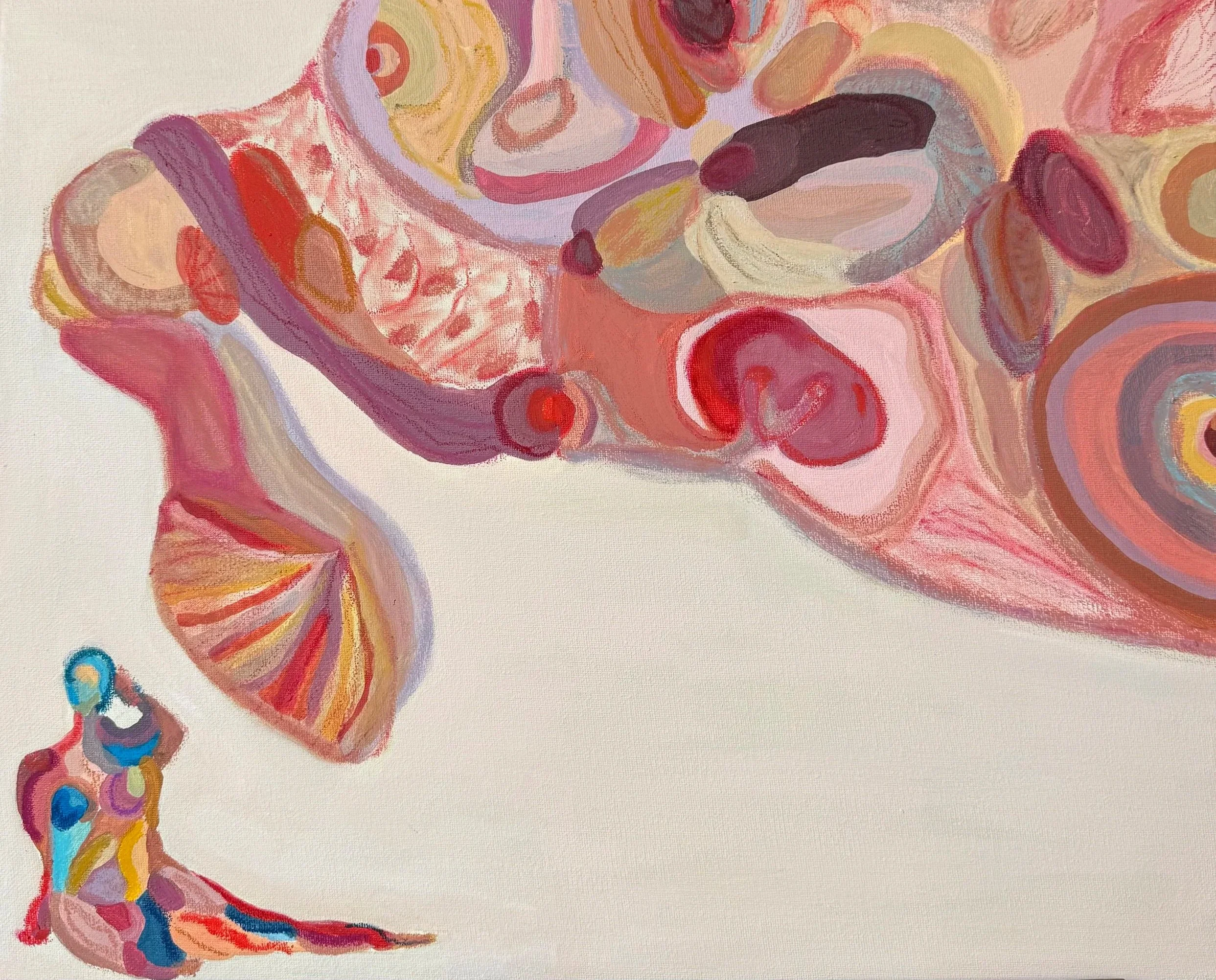 'sound' 
2025

Acrylic and oil pastel on canvas 
49.5 x 40 cm