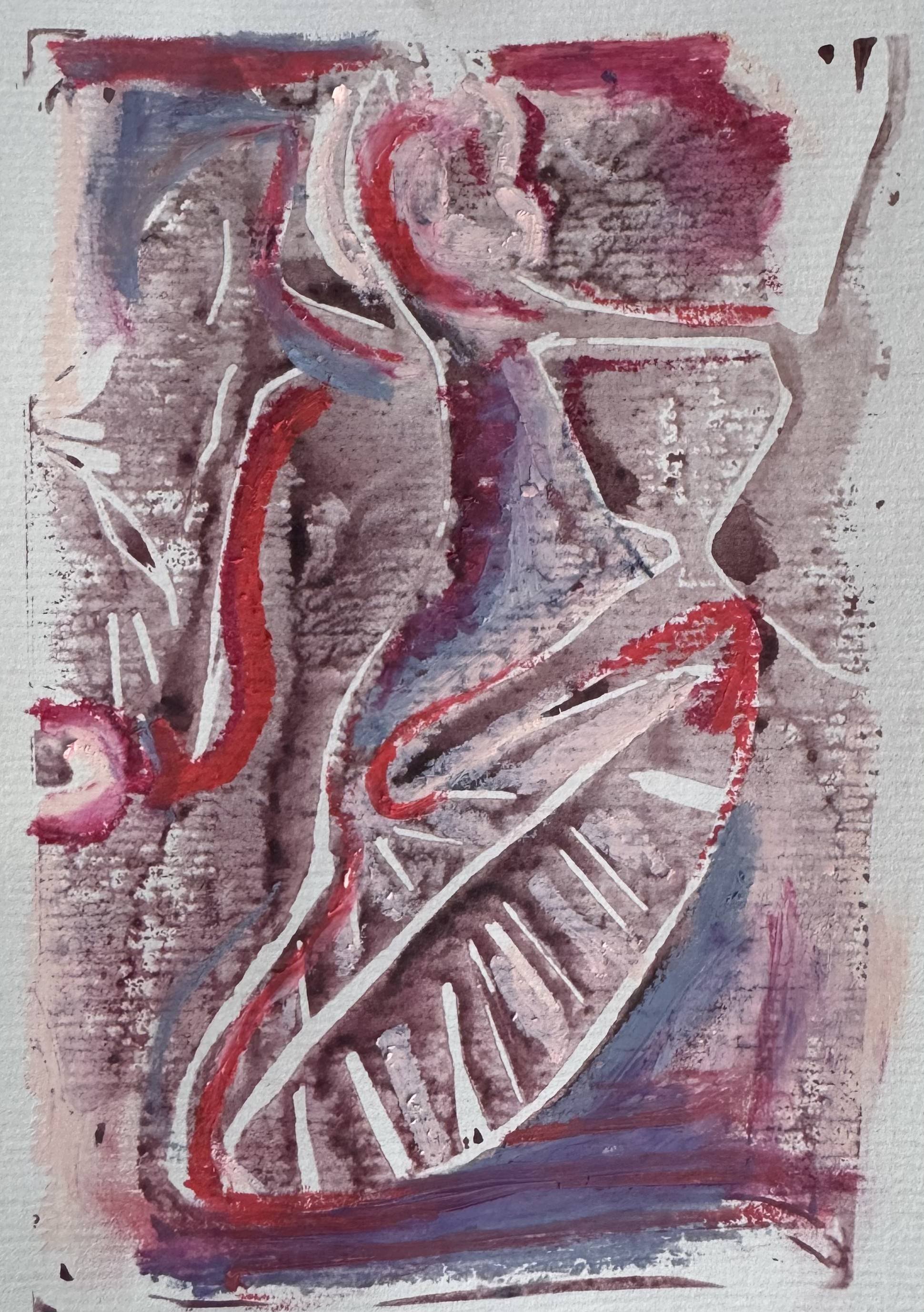 'Inner Ear - study 2'
2025

Lino Print (mixed media: lino ink, ink and oil pastel on recycled paper)

A5