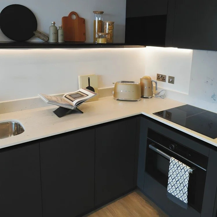 Deanestor delivered bespoke fitted kitchens for The Octagon &mdash; the UK&rsquo;s first pure octagonal residential tower and the tallest building in Birmingham 🏙️

Sleek cabinetry, quartz worktops, and fully integrated appliances create kitchens de