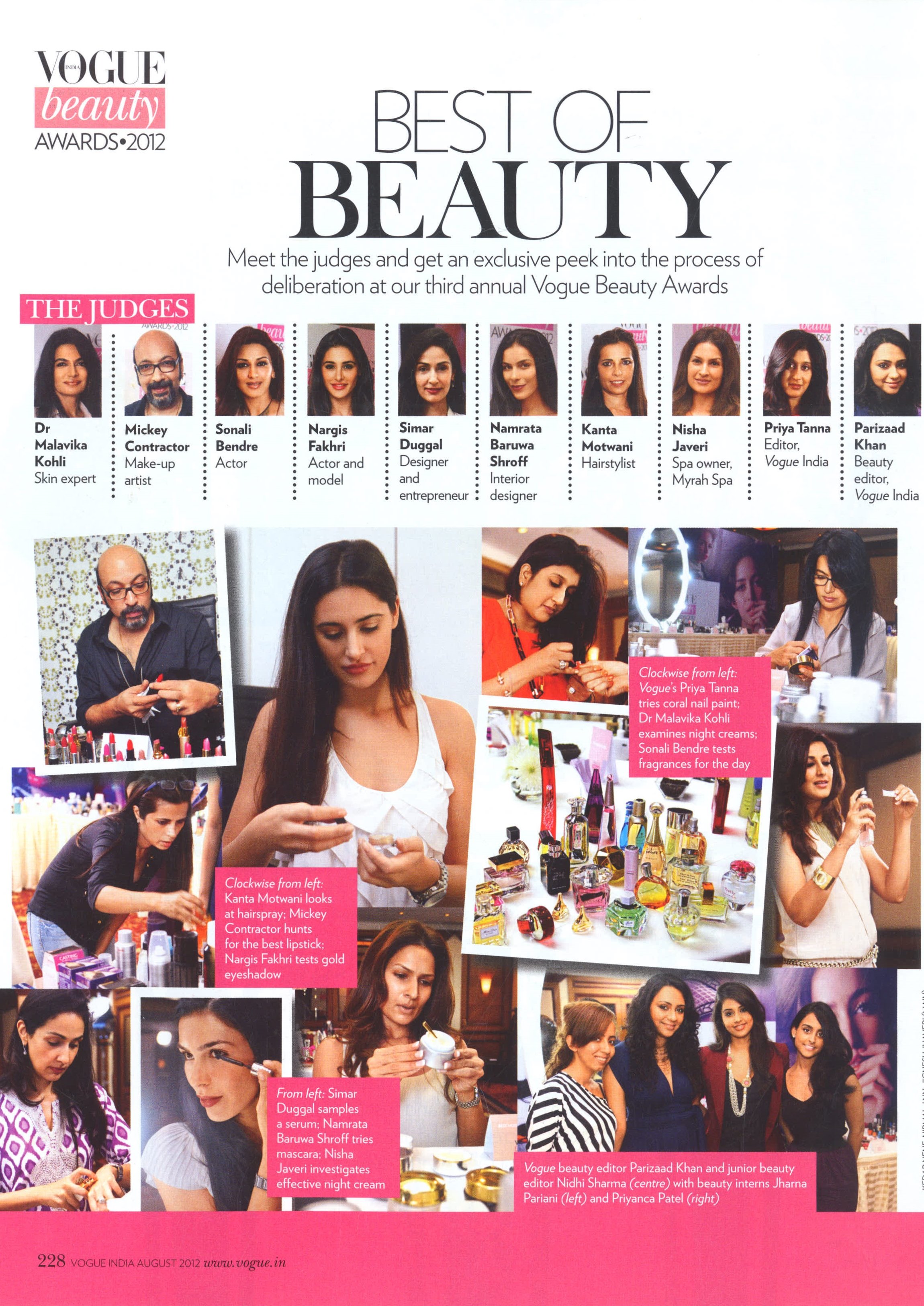 BTS at Vogue Beauty Awards 2012