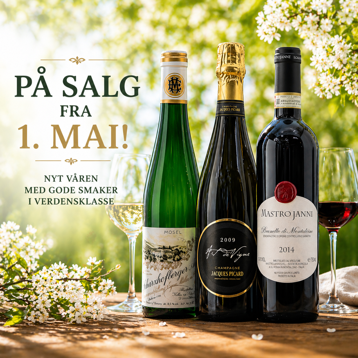 Gjør mai-godkjøp på Mai-salget på vinmonopolet