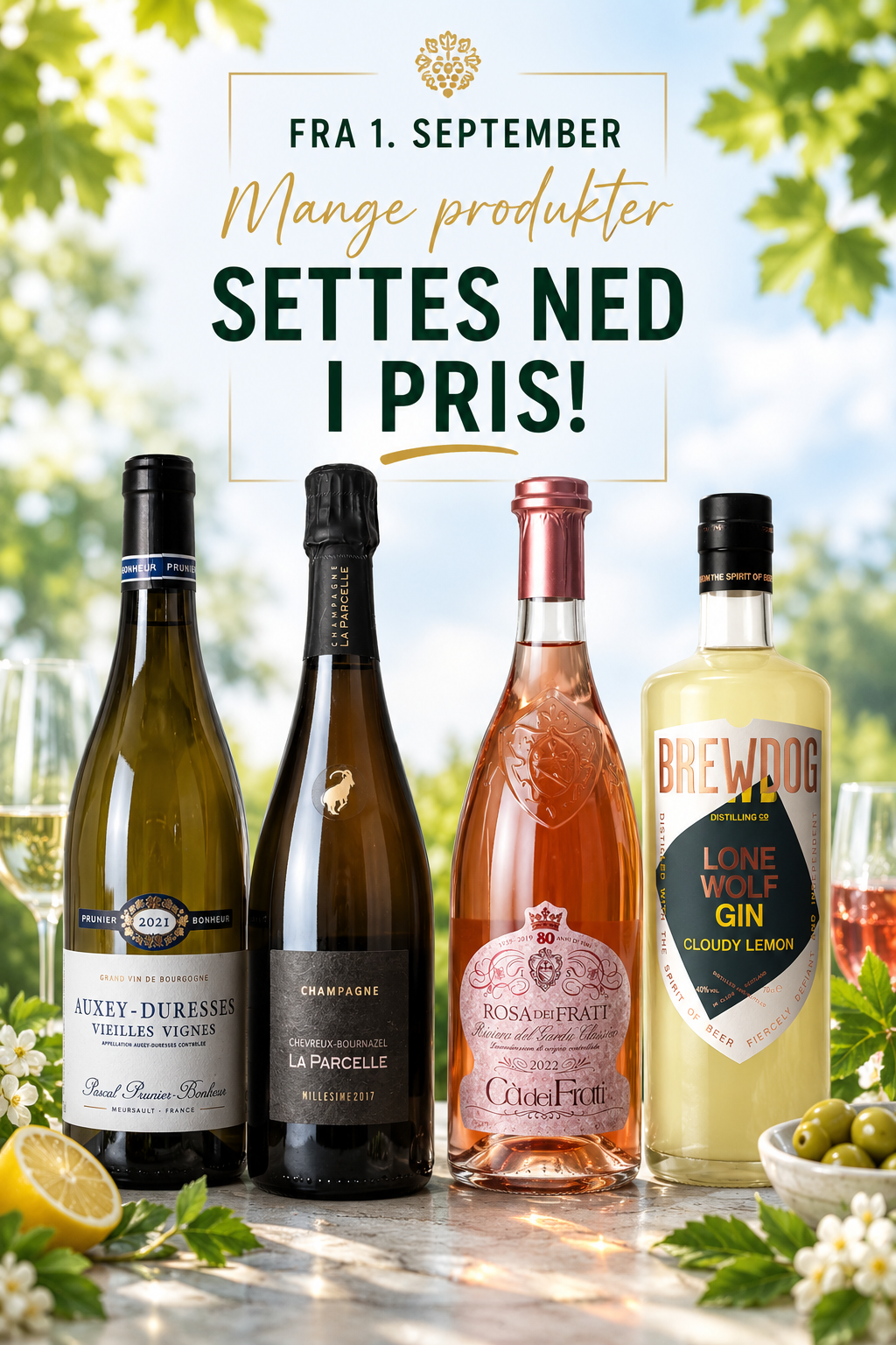 Dette kommer på salg på vinmonopolet fra 1.9