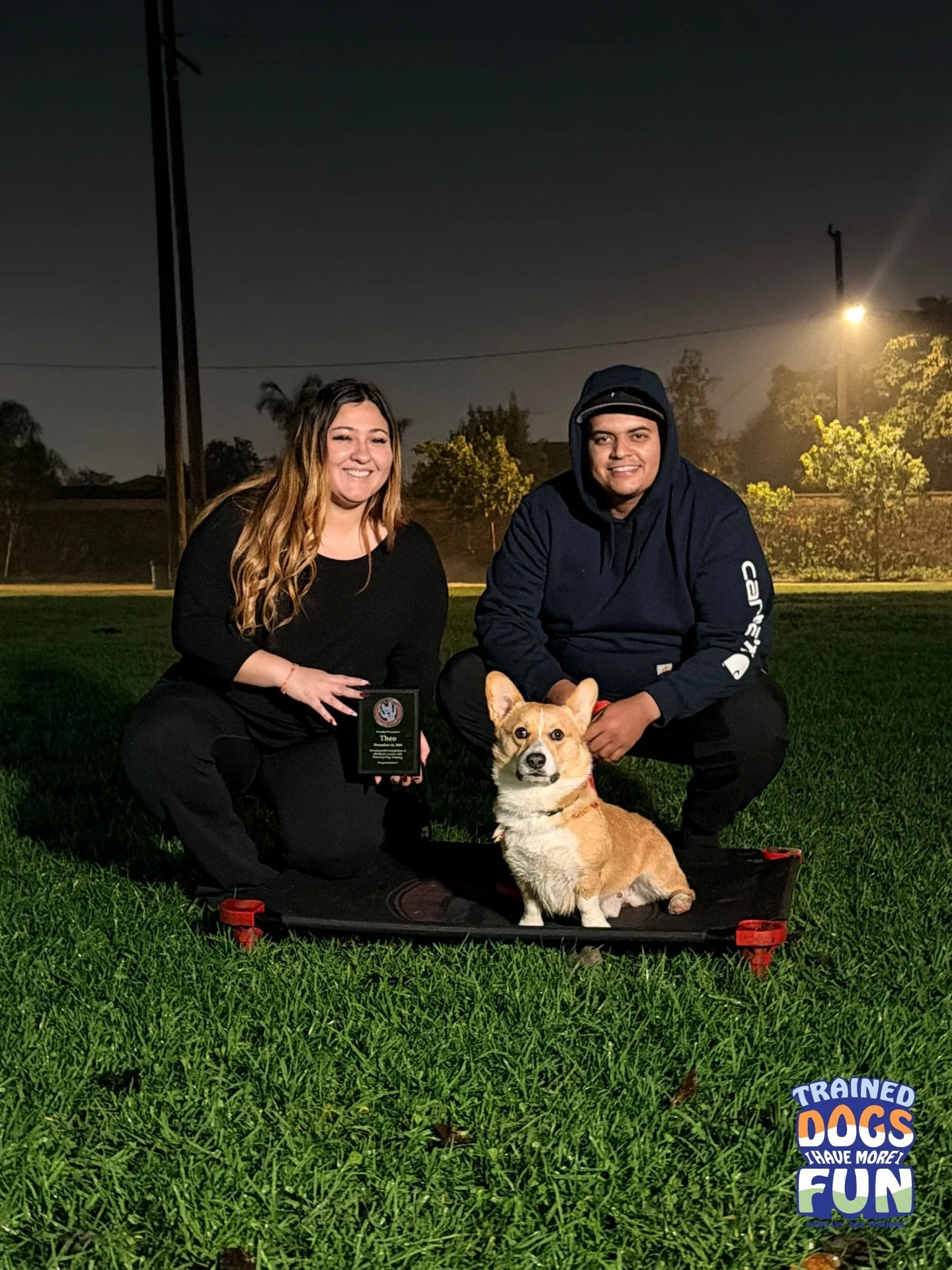 Congratulations to our most recent graduate, Theo! 
He just completed his obedience training with us today. Thank you for allowing me to be a part of your dog training journey it&rsquo;s been a pleasure watching you grow together as a team.

Theo com