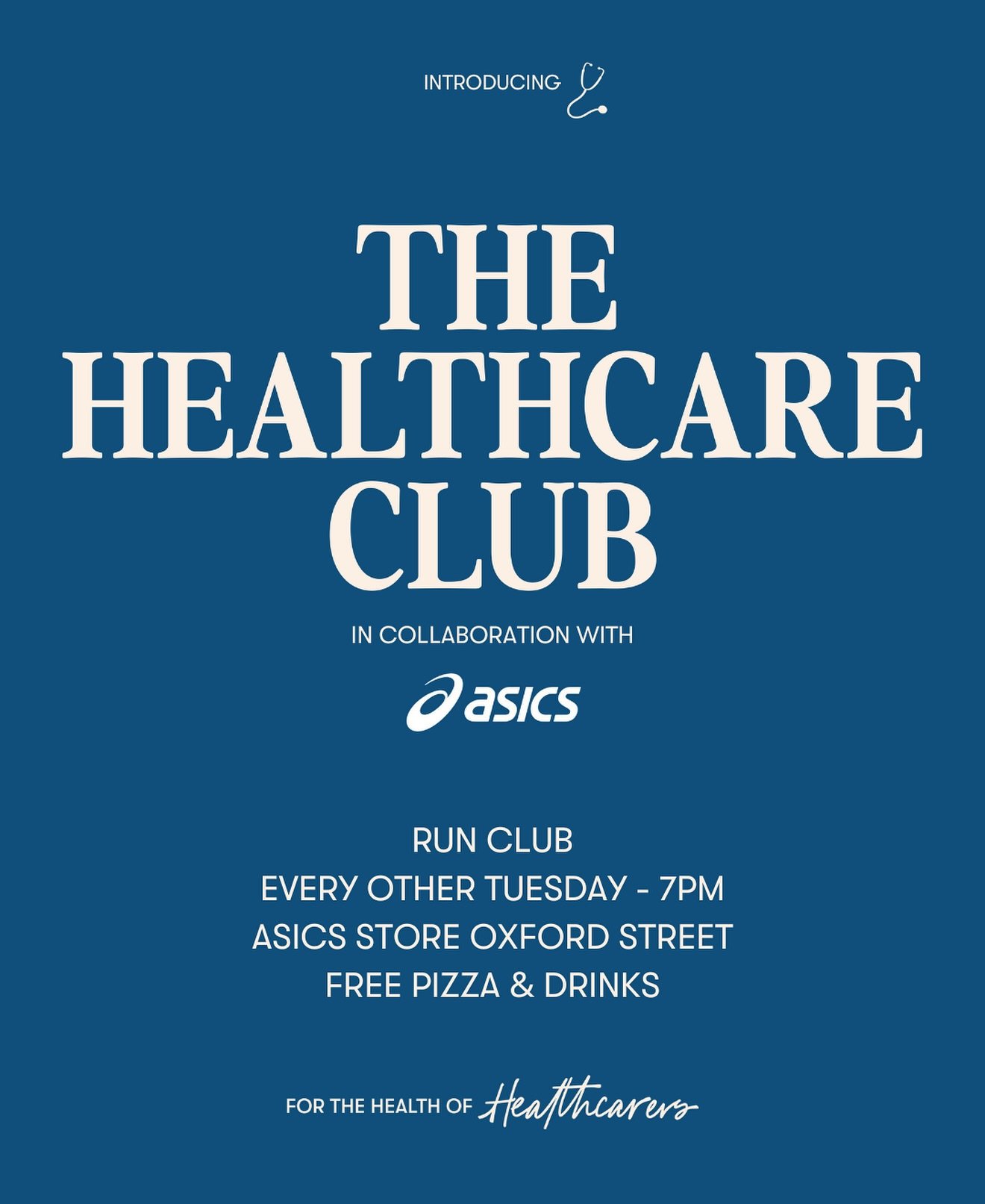 WE HAVE PARTNERED WITH @asicsrunning !!!

This means we can officially announce we will be hosting a run club, every other Tuesday at 7pm from the ASICS Oxford Street Store in London. 

Free tickets for the first one on May 20th coming soon. 

Watch 