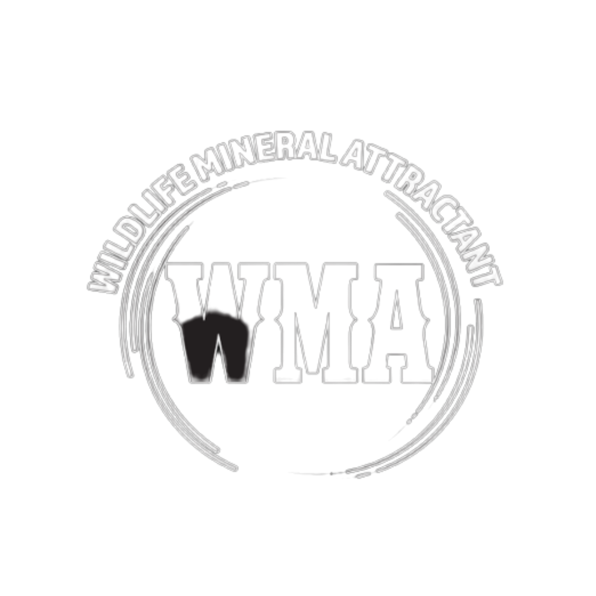 WMA Wildlife Mineral Attractant sponsor logo featuring hunting and deer attractant branding for outdoor sports enthusiasts.