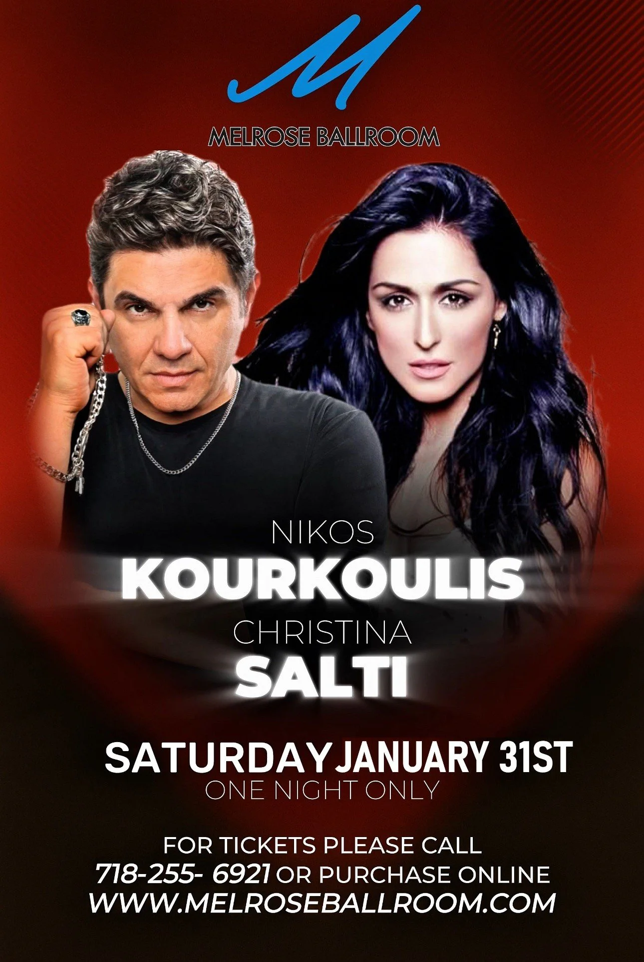 Nikos Kourkoulis - Christina Salti One Night Only!
