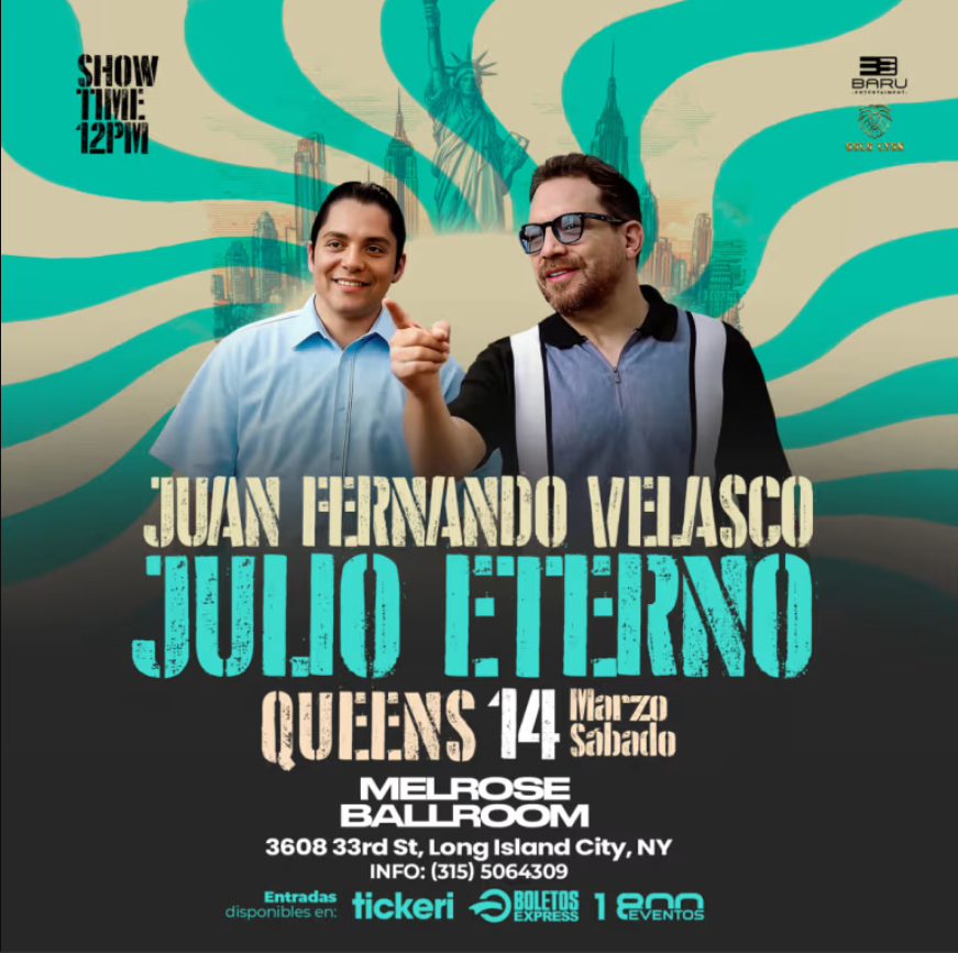 JUAN FERNANDO VELASCO & JULIO ETERNO LIVE l QUEENS, NY