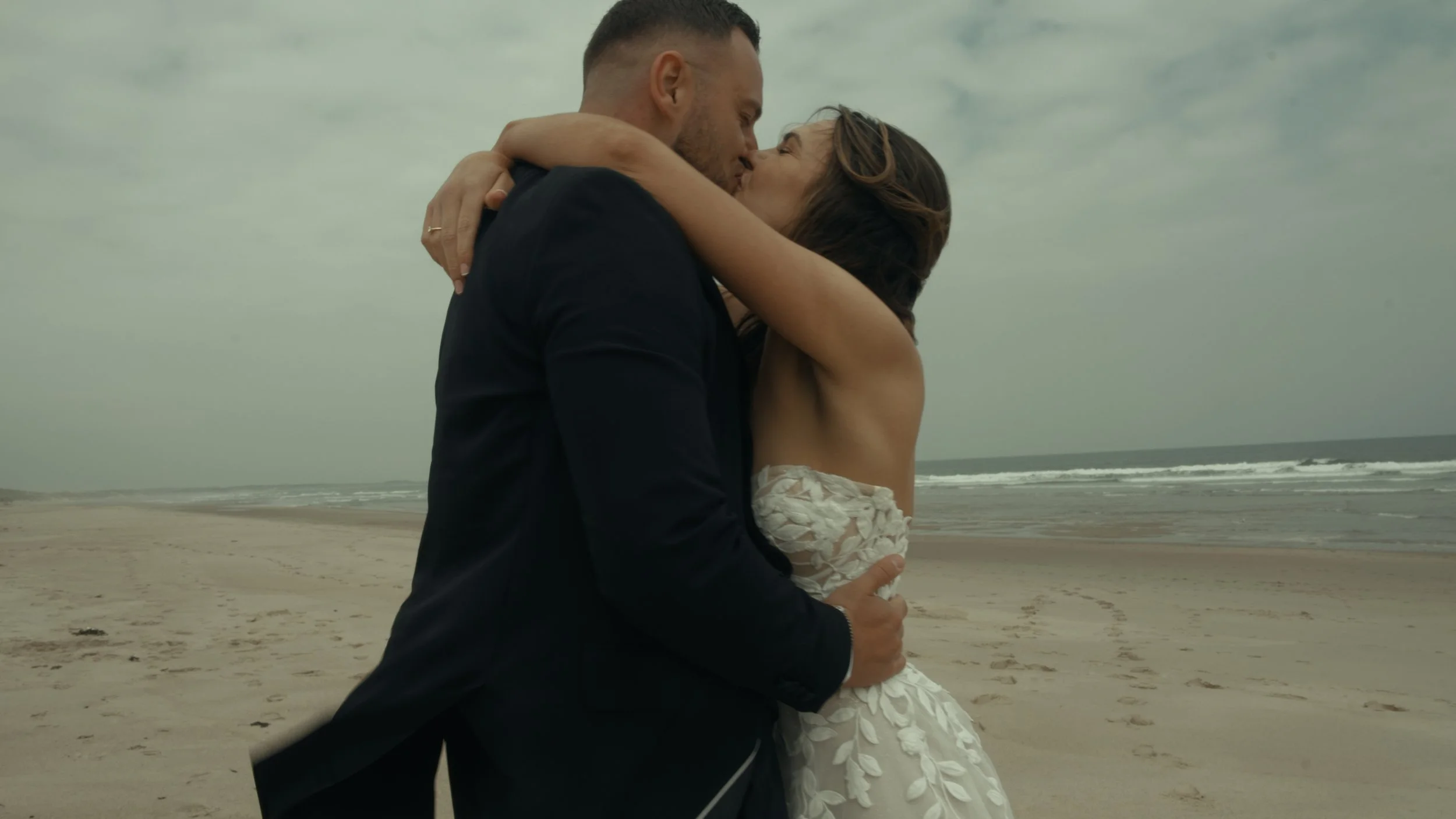 Northumberland Beach Elopement at Druridge Bay | Steph &amp; Scott's Adventure Wedding