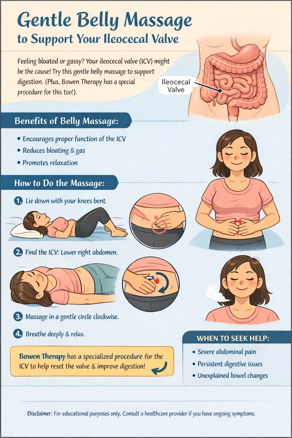 The Belly Technique to Support the Ileocecal Valve(A Simple Self-Help Reset You Can Do at Home).