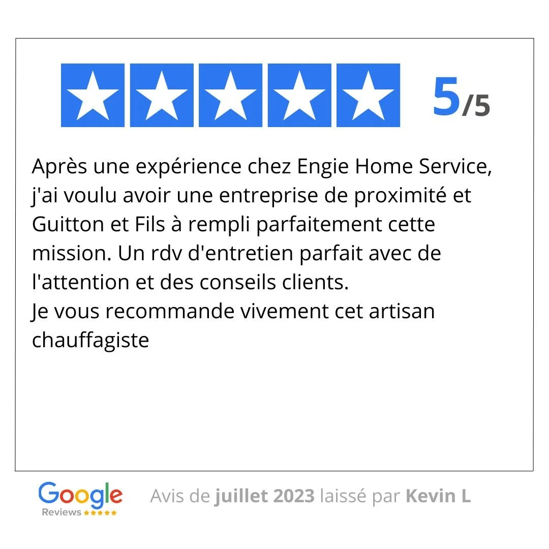AVIS CLIENT GUITTON ET FILS PLOMBIER CHAUFFAGISTE SALLE DE BAIN BOISSY SAINT LEGER.jpg
