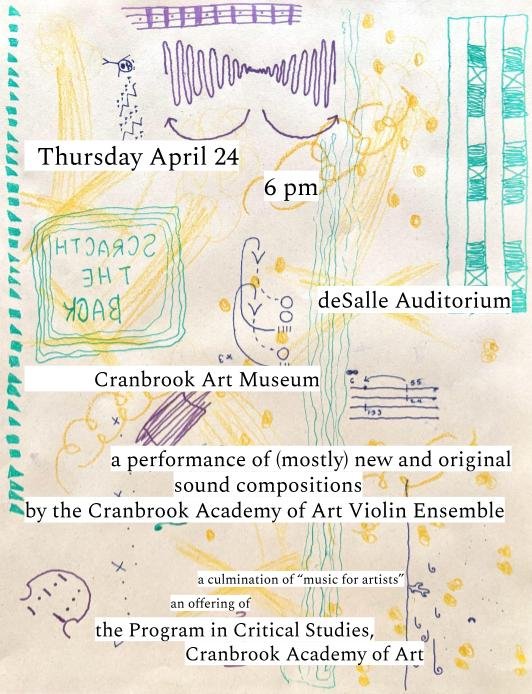 Experimental Music at Cranbrook Academy of Art