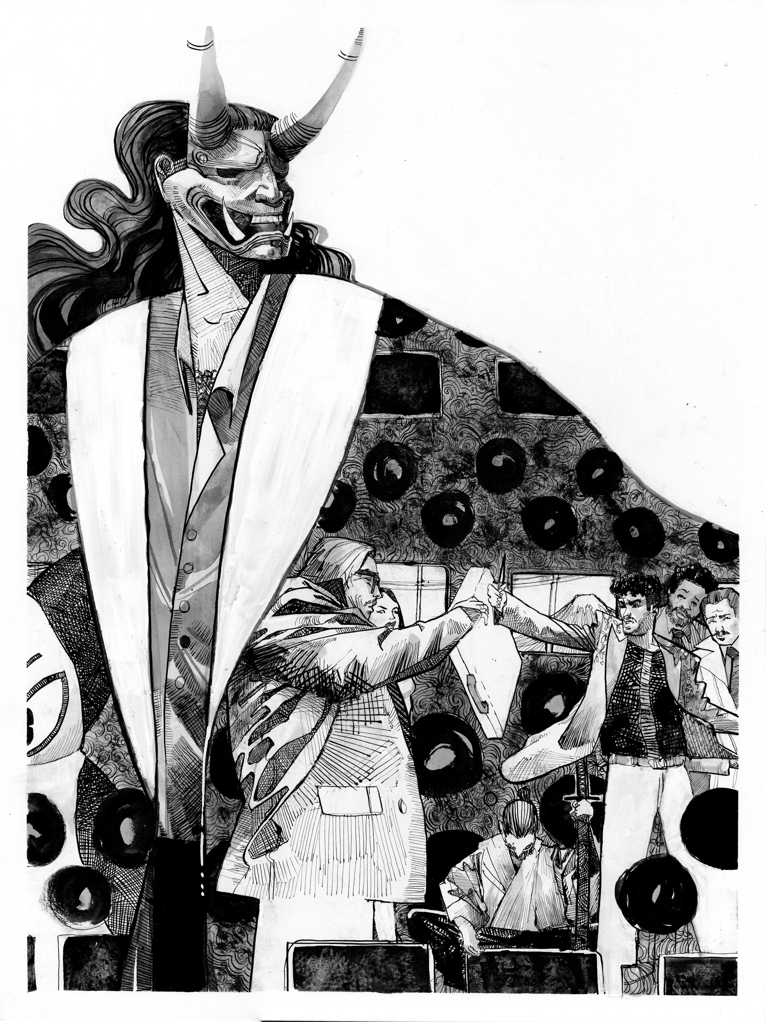 Bullet Train - Original Drawing