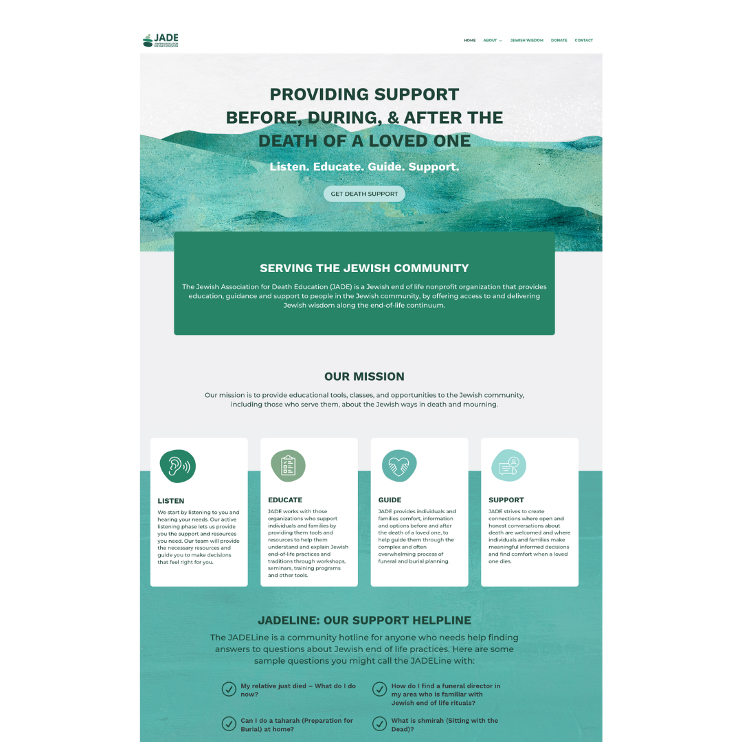 Nonprofit &amp; Community Organizations | Jewish Association of Death Education