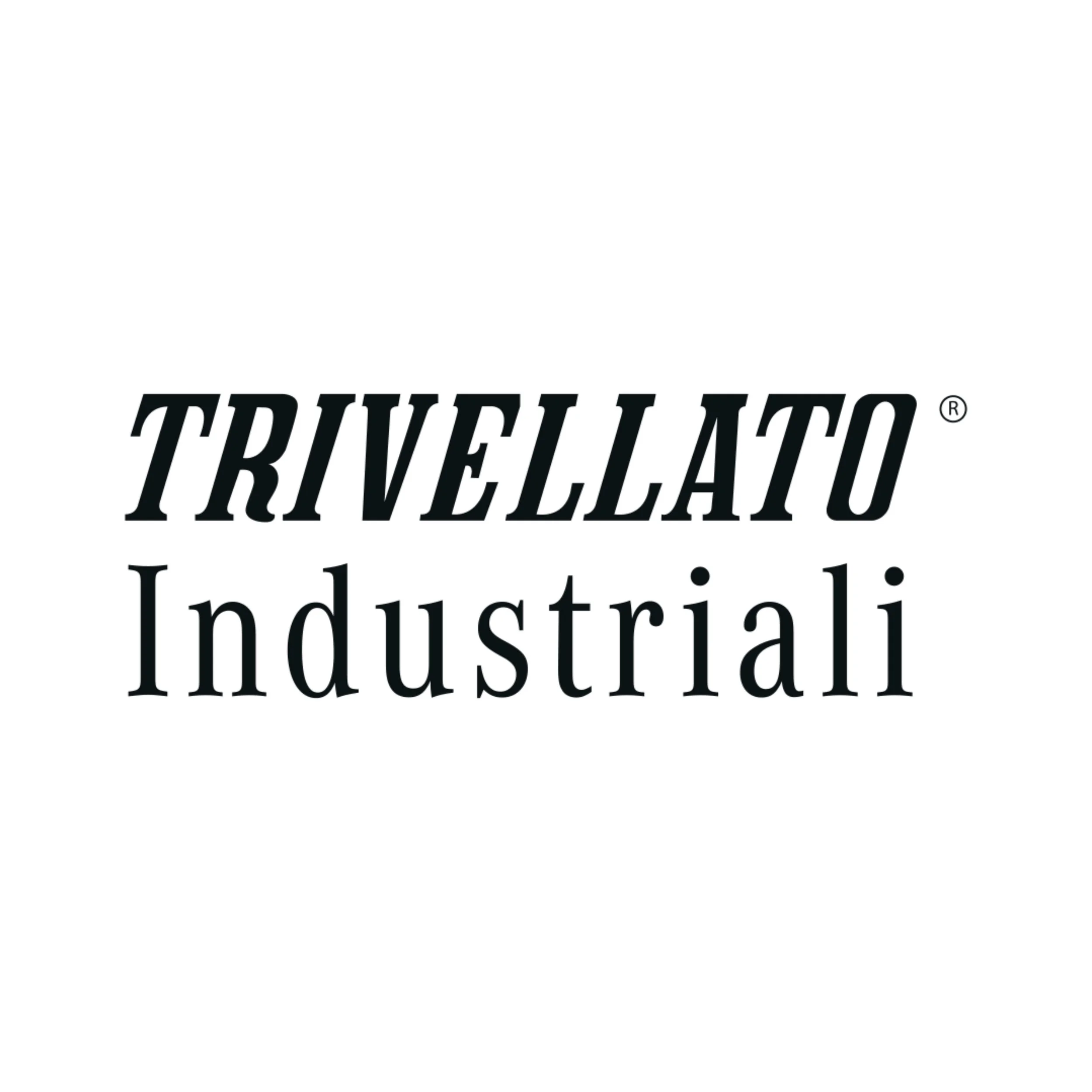 Logo con la scritta 'TRIVELLATO Industriali' in nero su sfondo bianco.