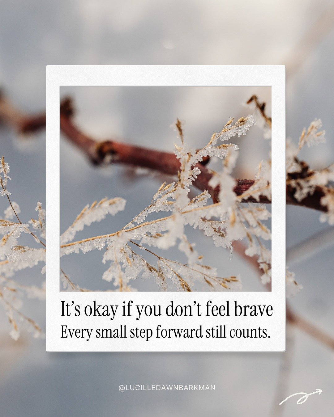 A gentle reminder for anyone who needs to hear it today: You don't have to feel brave to make progress. Showing up, even just a little, is a victory. Celebrate the small steps. You're doing great. 💛

#SelfCompassion #OneStepAtATime #Motivation #Dail