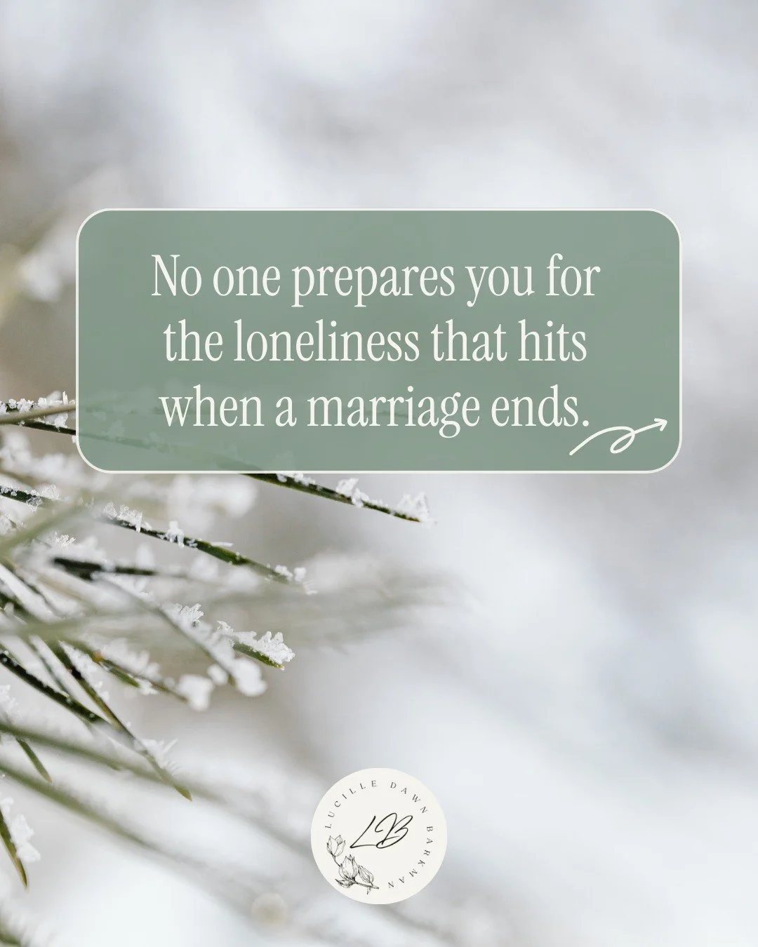 The in-between season after a separation can be confusing, lonely, and overwhelming.�If you&rsquo;re standing in that space &mdash; unsure of your next steps &mdash; I&rsquo;m here to support you as you rebuild your life on your terms. 

Book your ap