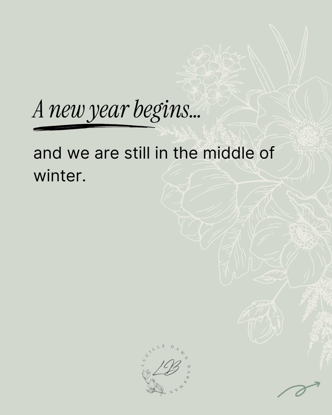 Winter mirrors so much of our inner lives &mdash; a pause, a letting go, a quiet becoming.
If you&rsquo;re standing between what was and what&rsquo;s next, this space matters.

#InBetweenSeason #LifeTransitions #NewYearReflection #WomenInTransition #