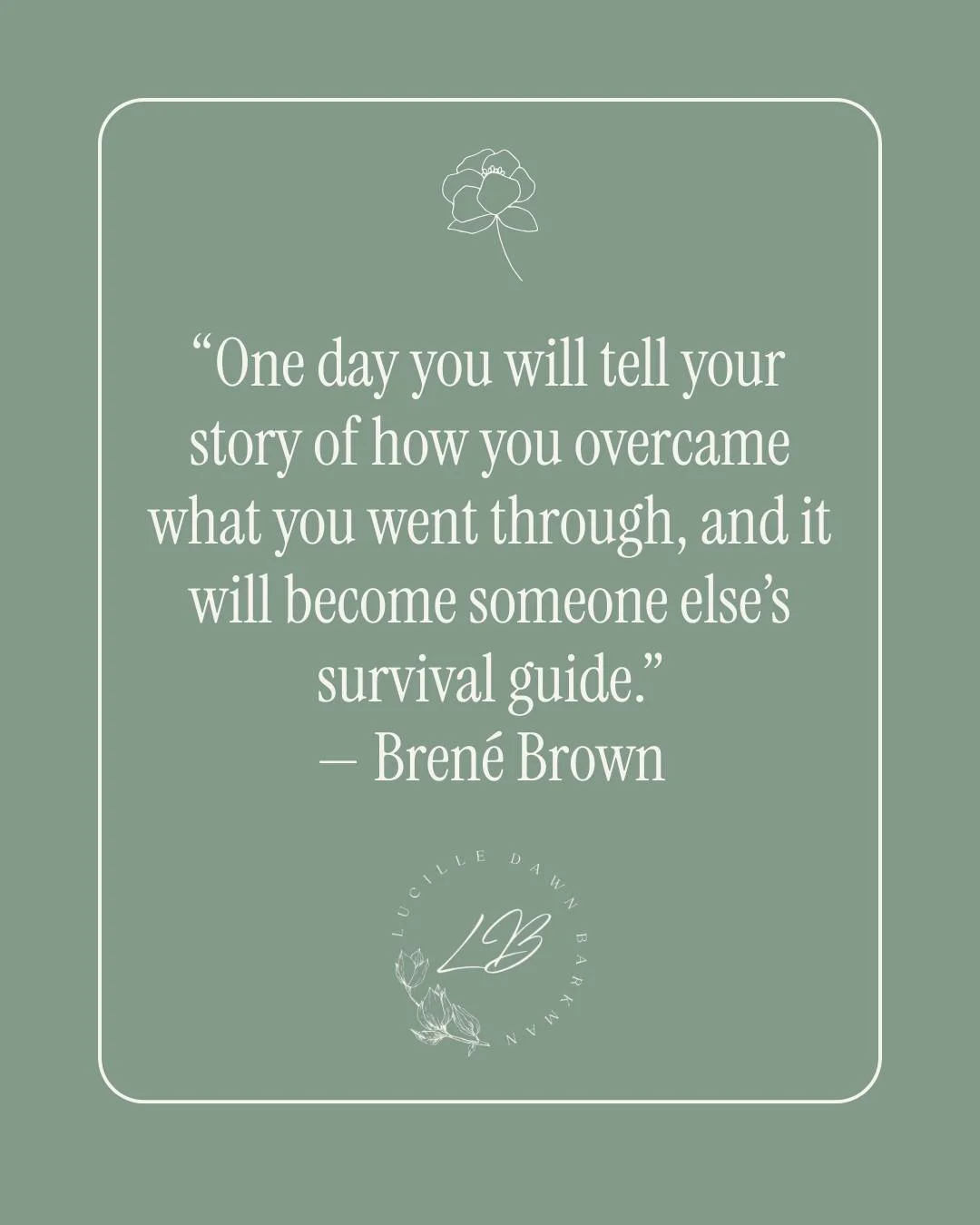 Healing isn&rsquo;t just for us; it&rsquo;s for the people who will follow in our footsteps. 🤍