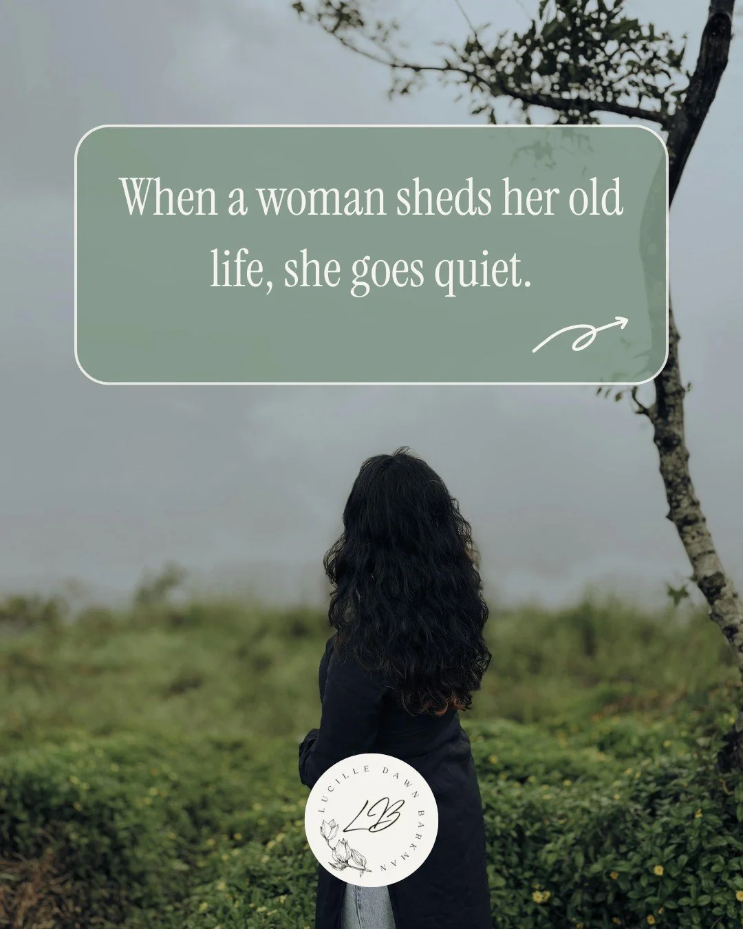 The most profound growth usually happens without an audience. 🕊️

There is a specific kind of bravery in choosing silence over performance. It&rsquo;s the space where the "old you" finally stops talking, and the "real you" starts