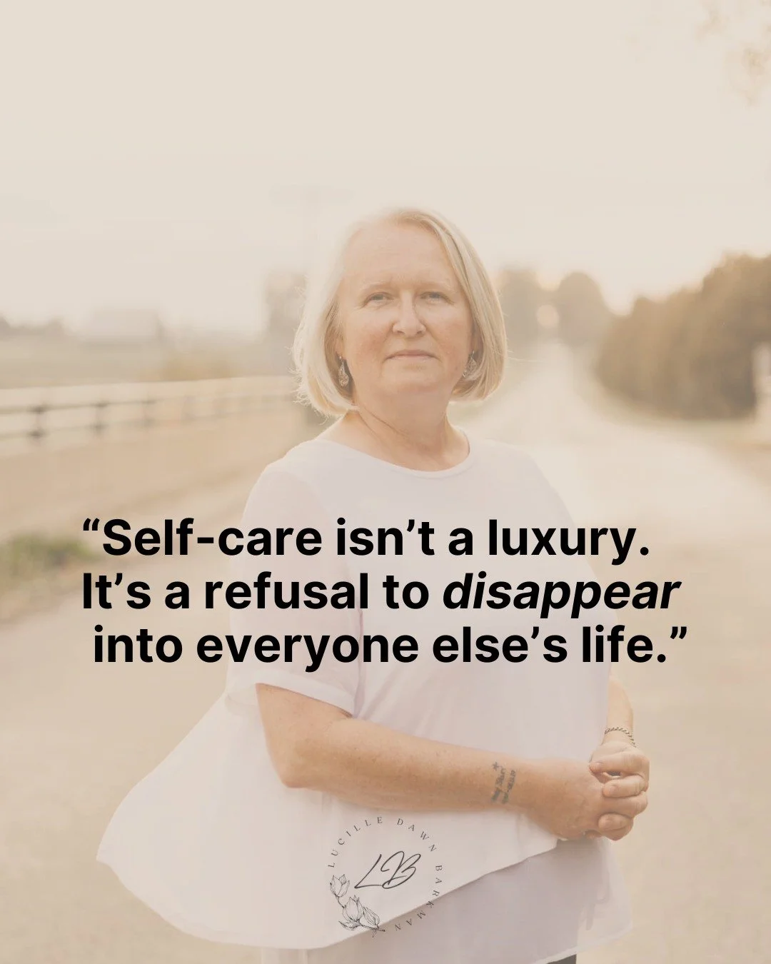 If you&rsquo;re everywhere for everyone, you&rsquo;re nowhere for yourself. Self-care is the act of staying visible in your own life. Period. 🛑✋