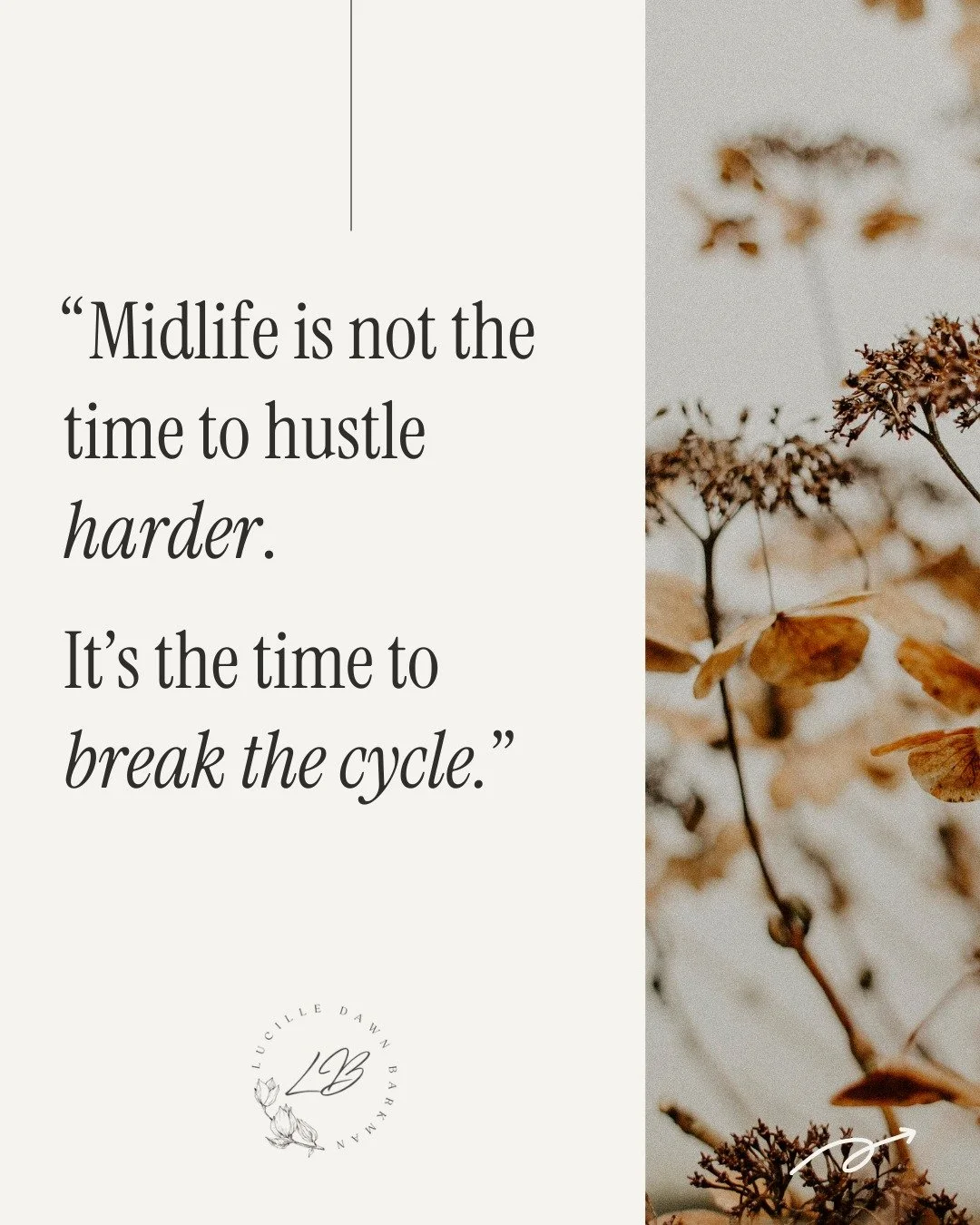 We&rsquo;ve spent decades doing what was expected, hitting the marks, and running the race. But midlife isn&rsquo;t a finish line&mdash;it&rsquo;s a pivot point. 

It&rsquo;s the moment we stop trying to outrun our exhaustion and start questioning wh