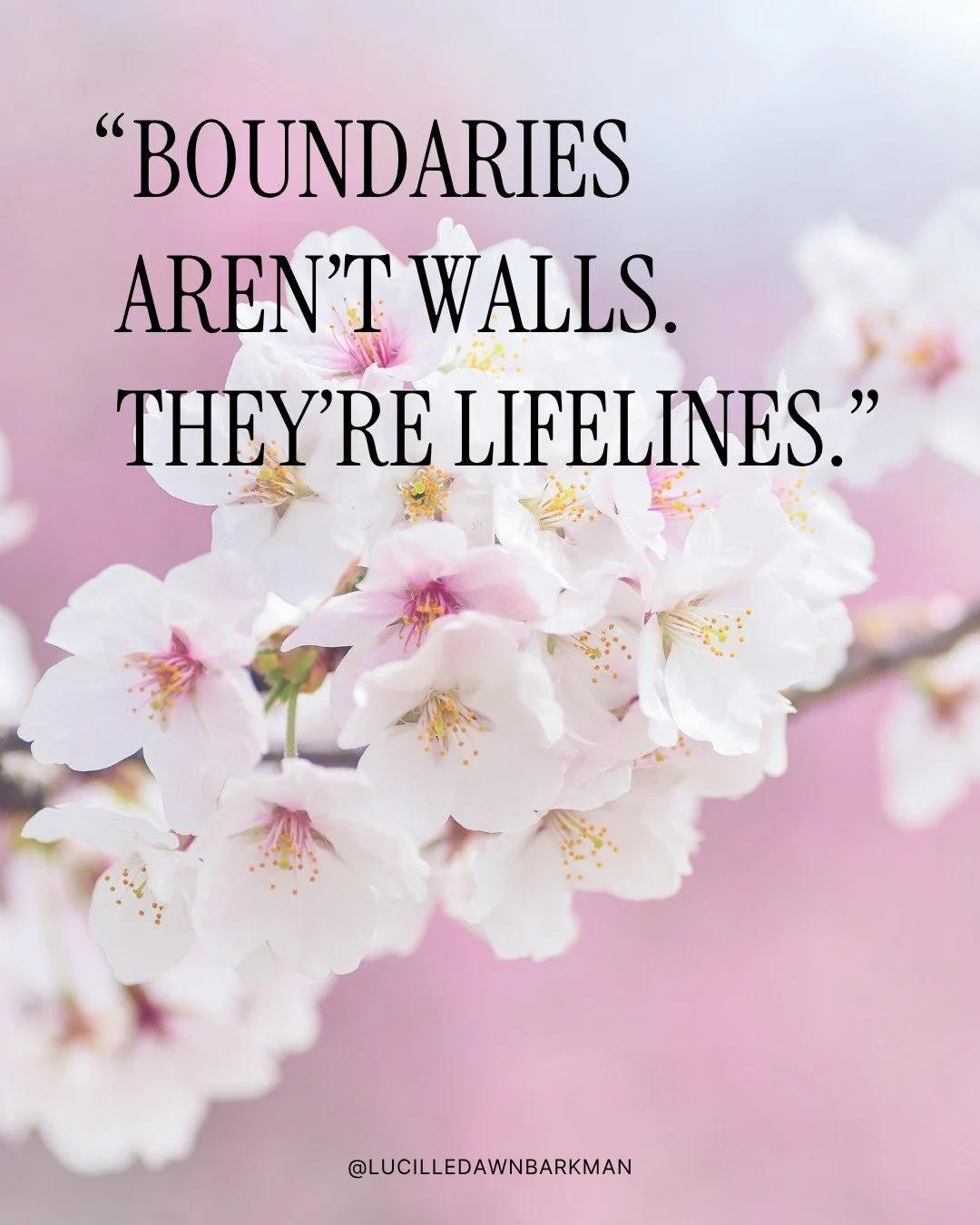 Sometimes we feel guilty for saying "no," thinking we&rsquo;re building a wall. But really, we&rsquo;re just making sure we have enough oxygen to keep going. 🫁✨

Boundaries aren&rsquo;t meant to distance us from others; they&rsquo;re meant