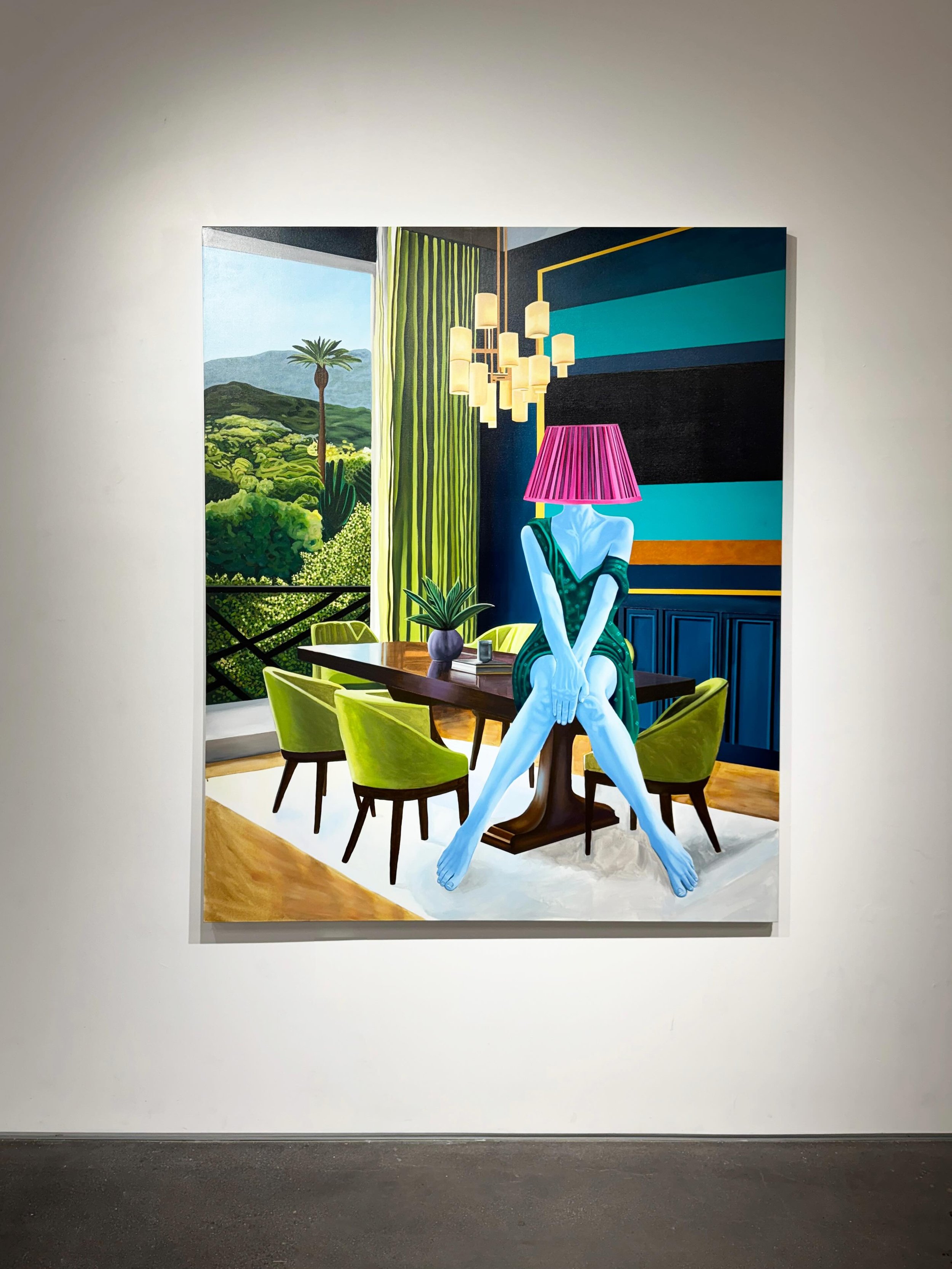 &lsquo;Woman As Magenta And Green Decor&rsquo; by @cindycraigarts 
has already found a home and it&rsquo;s exciting seeing more artworks find homes.🔴

The Reveal-Reveal exhibition features 70 artworks, so there is something for everyone. Open will J