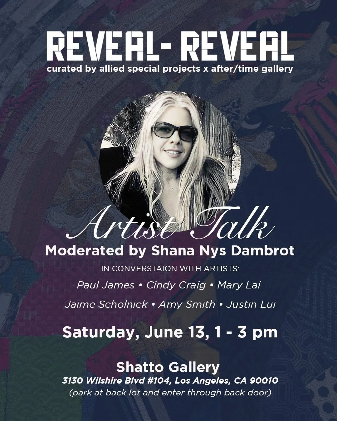 Come join us for an Artist Talk moderated by @shananys 💫

Shana Nys Dambrot is an art critic, curator, and author based in DTLA. She is the editor and co-founder of 13ThingsLA&mdash;a weekly Substack of curated exhibition reviews and art event recom