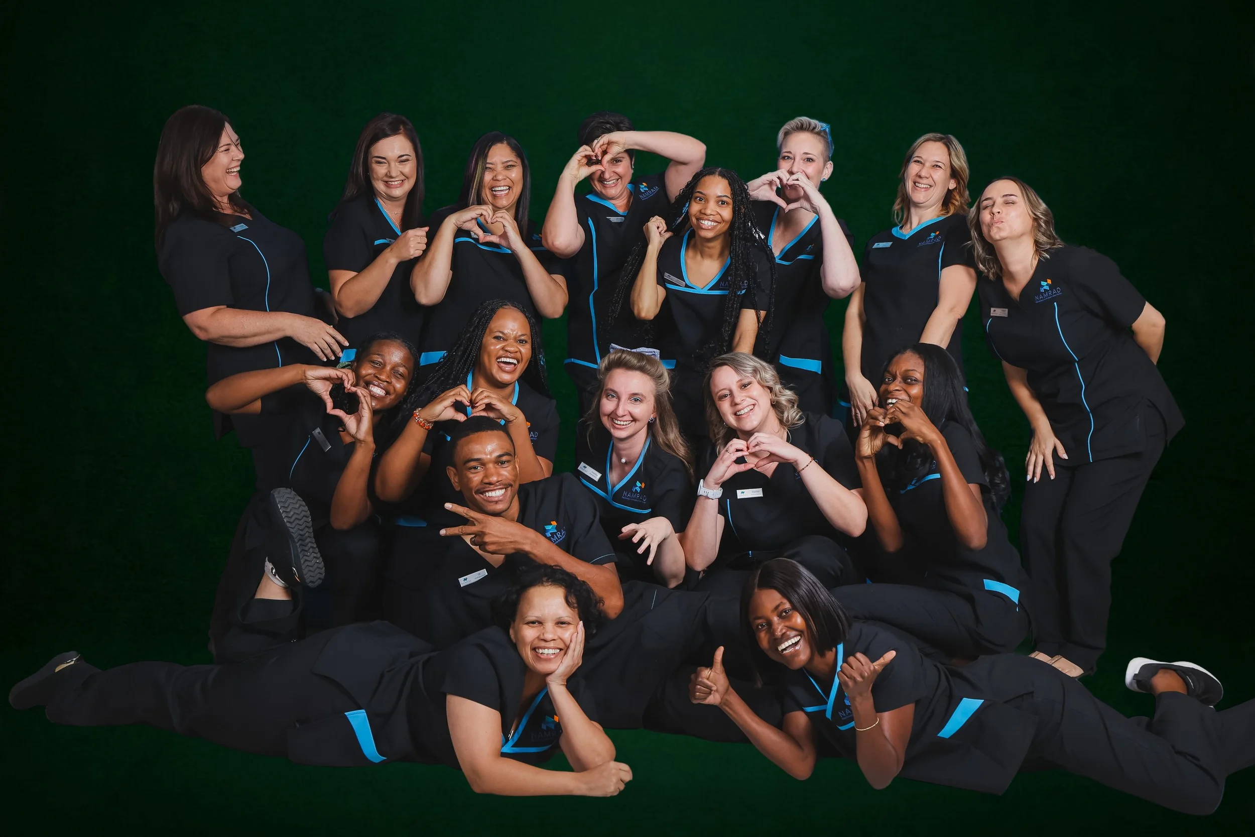 Funny team photo