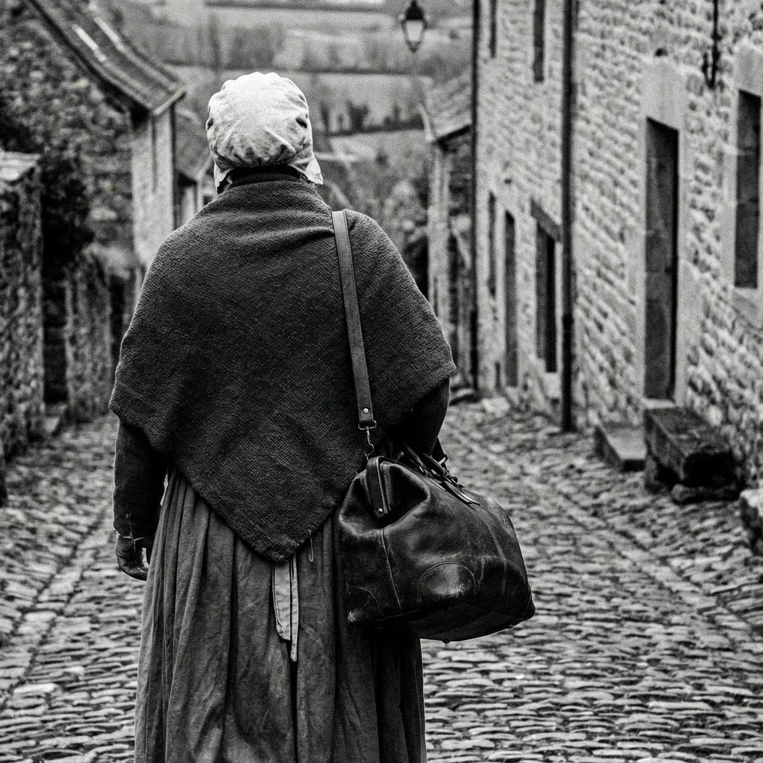 Recreación de Angelique du Coudray en una de sus visitas a una localidad
