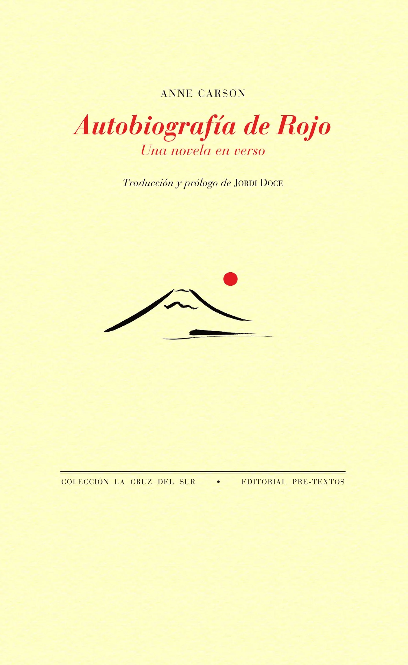 Portada del libro "Autobiografía de Rojo"