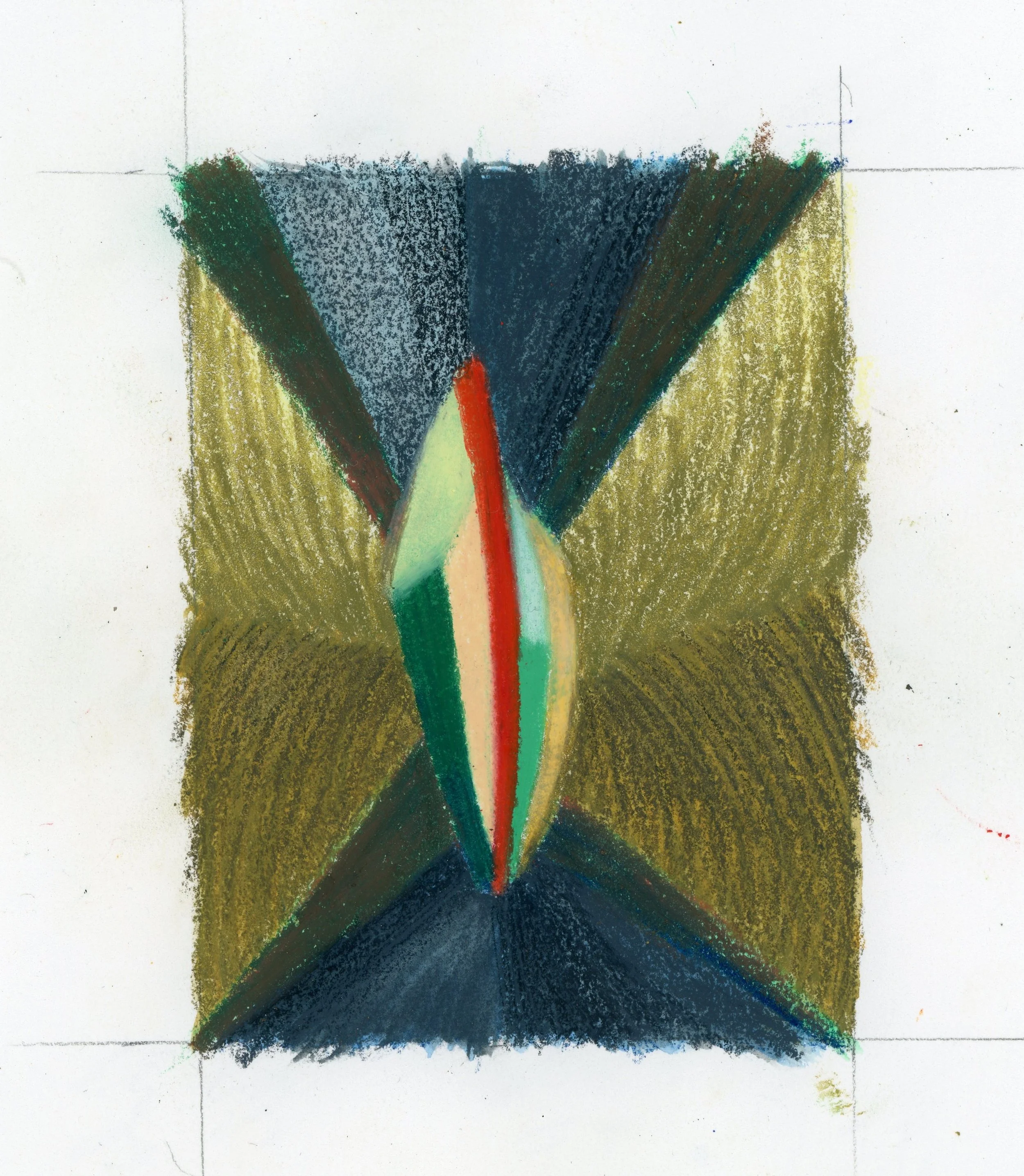 Untitled, 2026. Water Soluble Crayon - 4 1/4 x 3 1/4 in