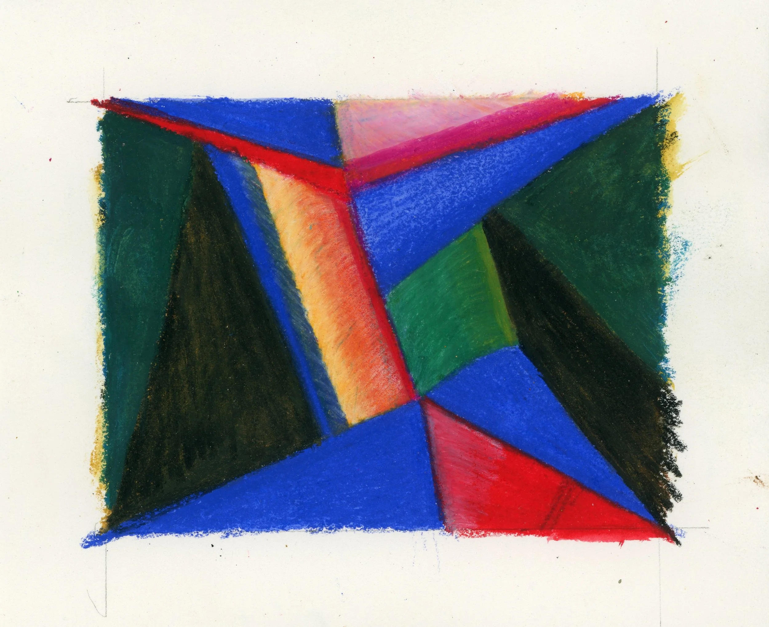 Untitled, 2026. Water soluble crayon - 3 1/4 x 4 1/4 in