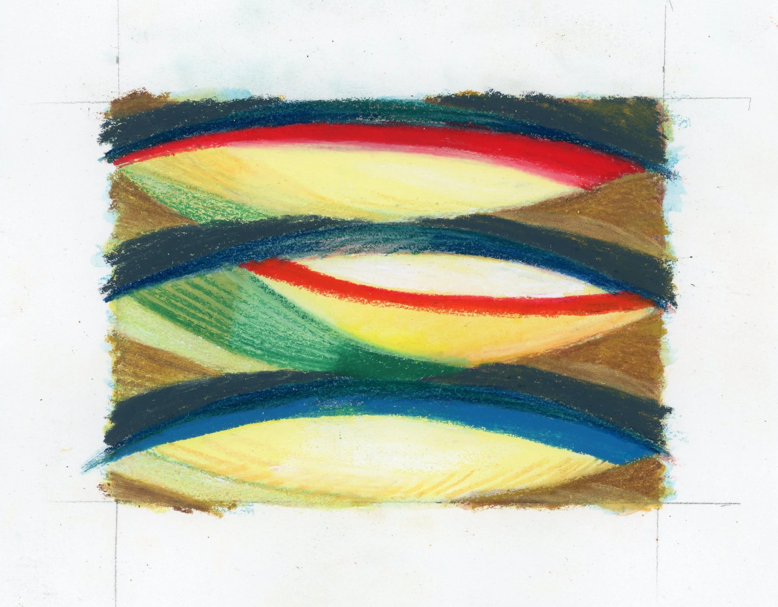Untitled, 2026. Water soluble crayon - 3 1/4 x 4 1/4 in