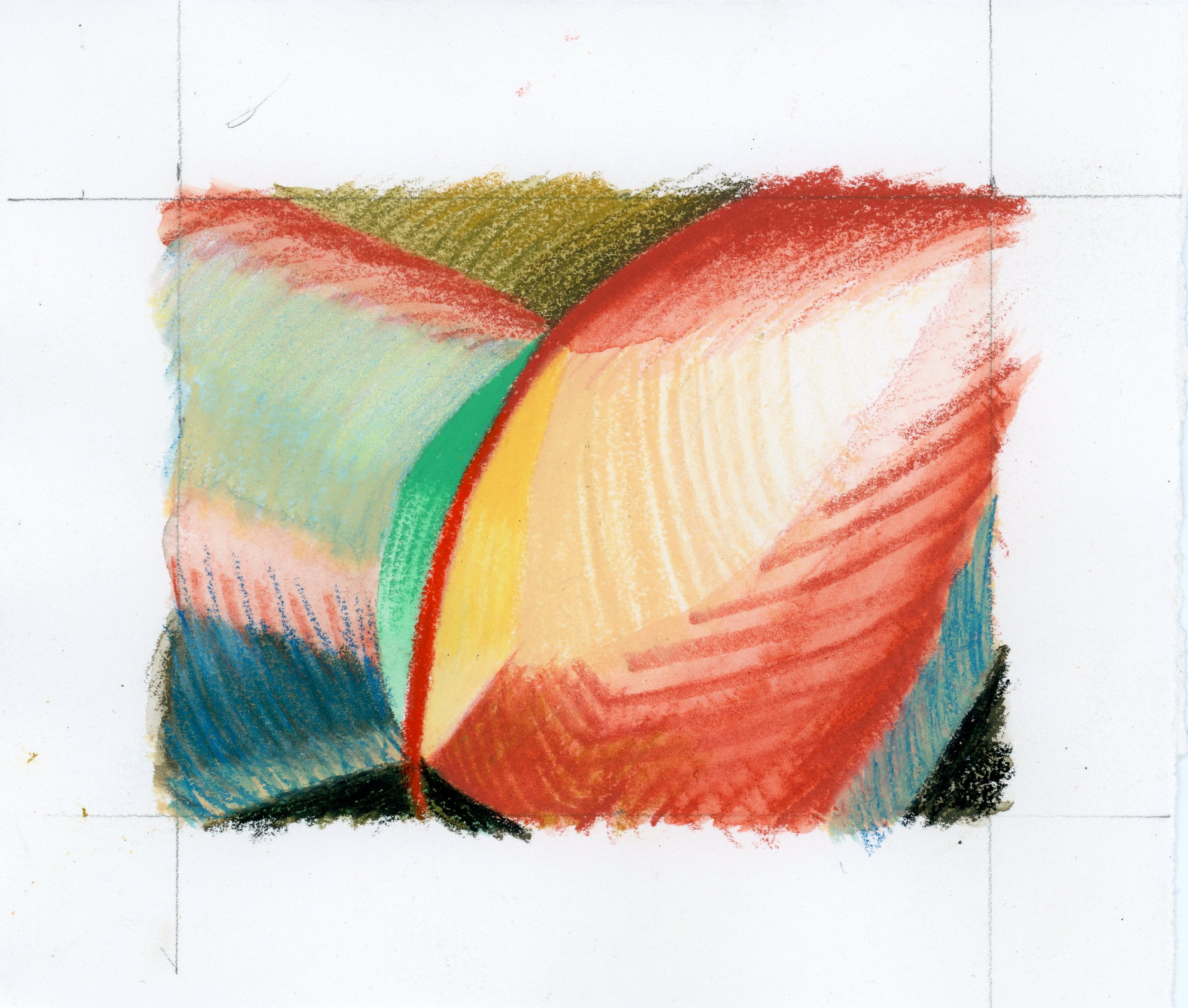 Untitled, 2026. Water soluble crayon - 3 1/4 x 4 1/4 in