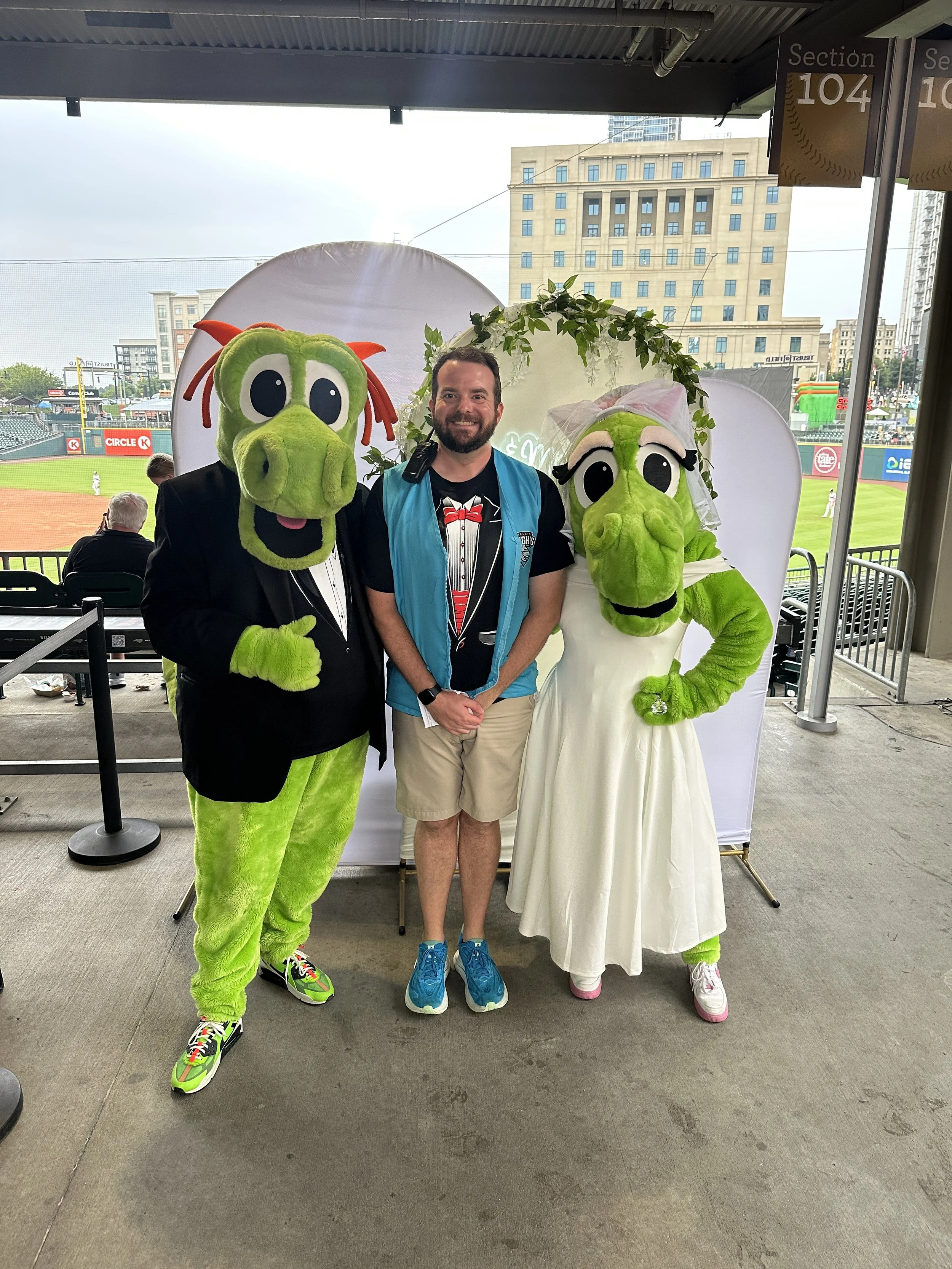 Me at Homer and Caroline's Wedding