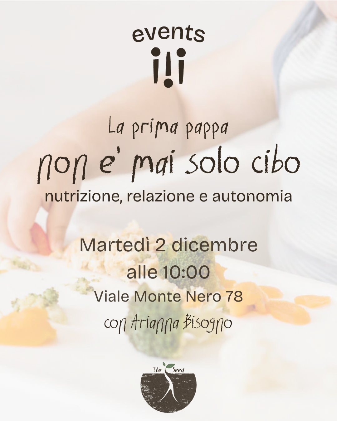 La prima pappa non è solo cibo