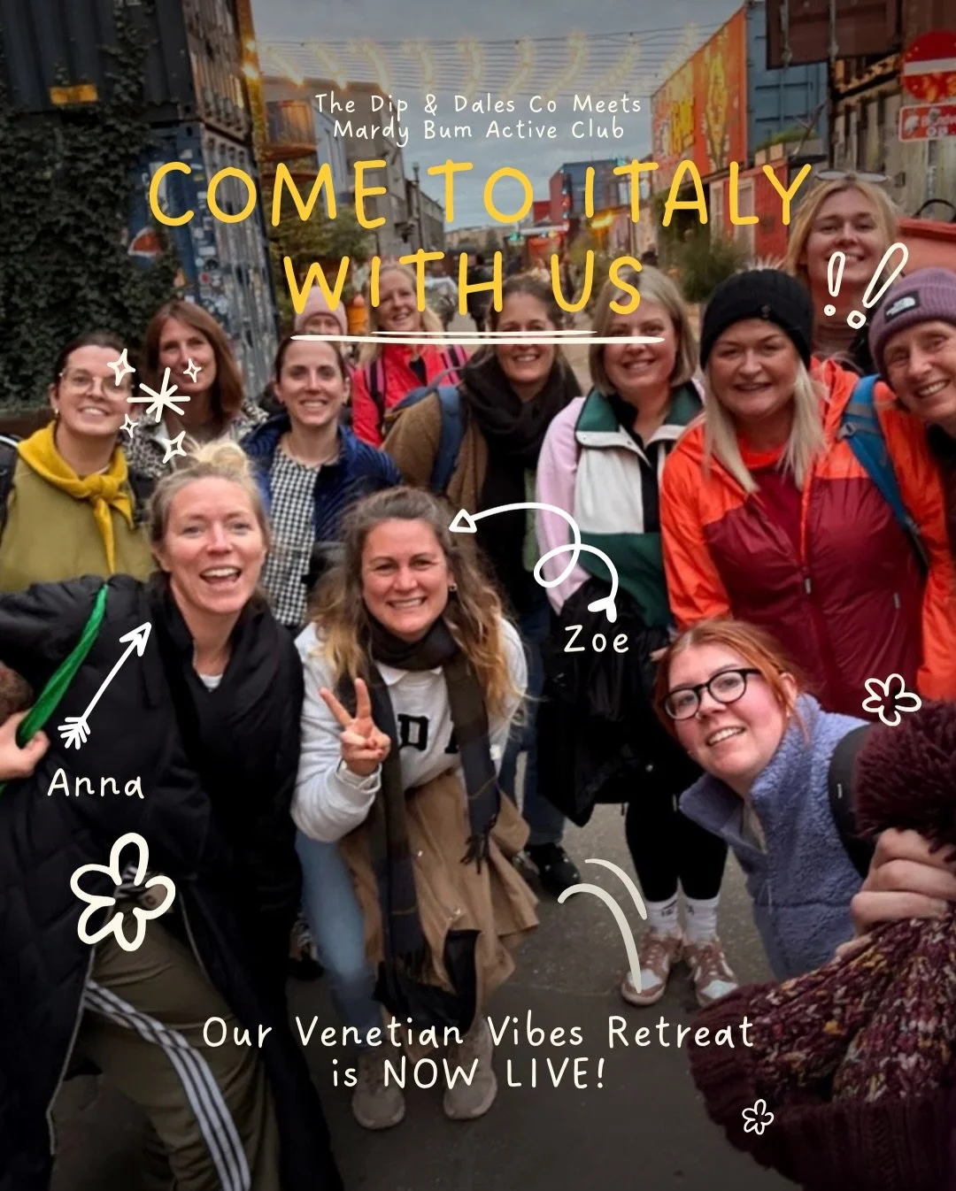 Venetian Vibes Retreat is now LIVE 💕 🇮🇹.

Anna from @mardybumactiveclub and I met in person for the first time in March 2024 when we both had exhibits at the national outdoor expo. But before that we had connected online and Anna helped me navigat