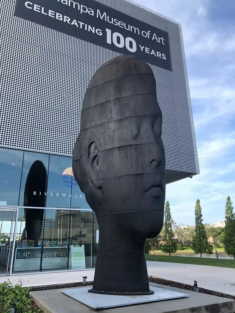 'Laura With Bun' sculpture by Jaume Plensa