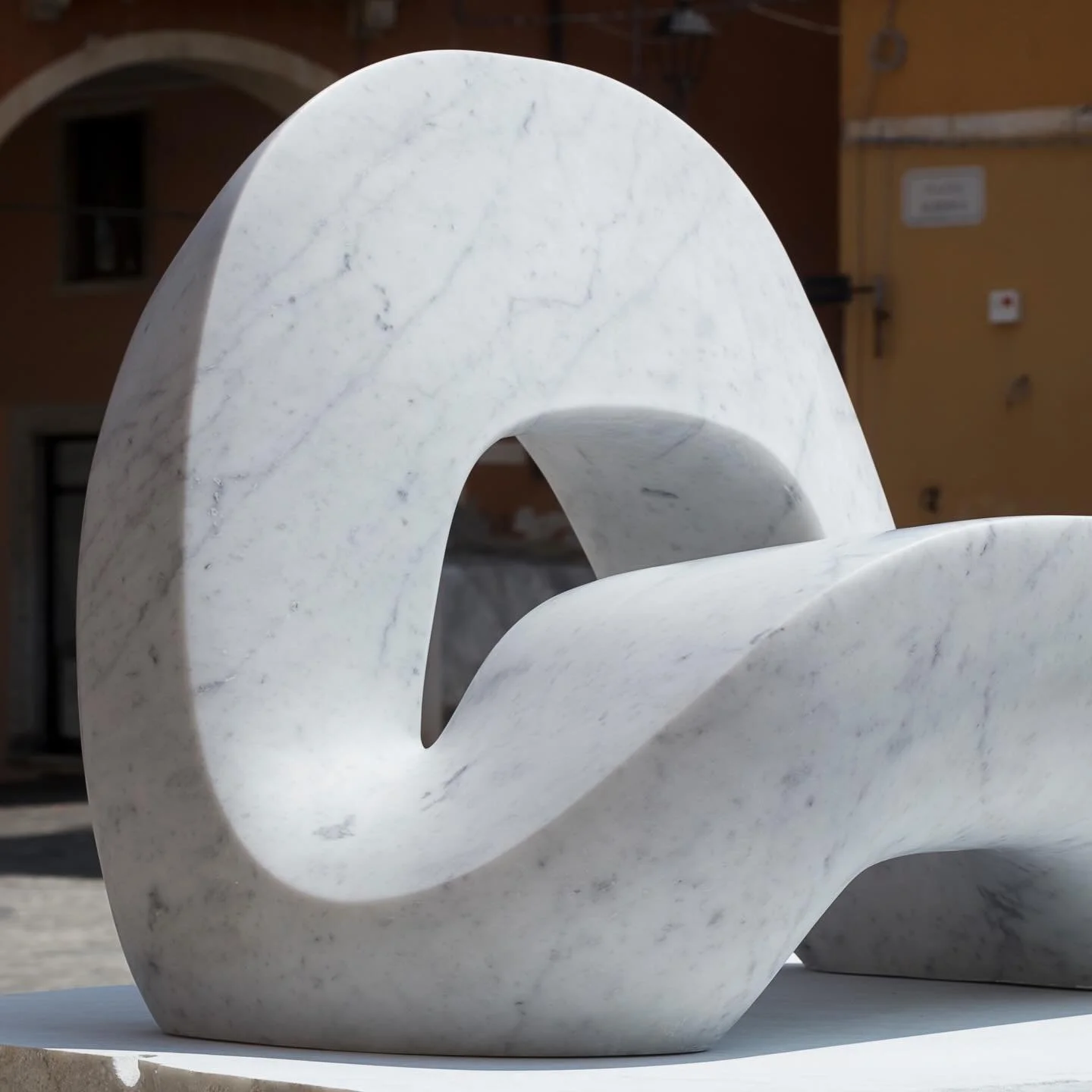 &bull; R I B B O N  A R M C H A I R &bull; 

I love working with stone, and creating Ribbon turned out to be my favorite project of last year. It was part of White Carrara - an installation on view at Piazza Alberica in the heart of Carrara from June